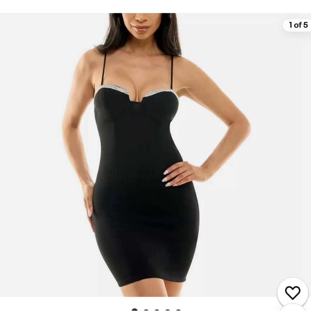 BCX Rhinestones Little black Dress